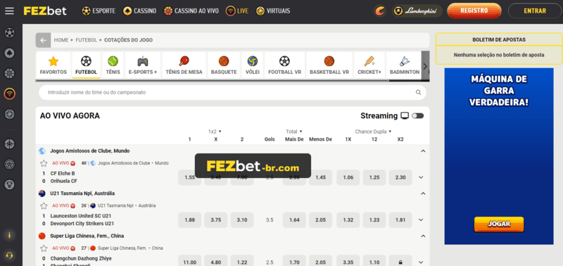 Sporting bets login